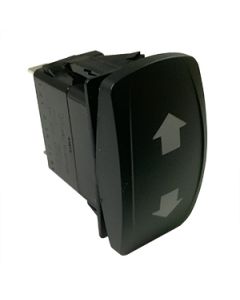 Contura V Laser Etched Single Pole (On) off (On) 2 LED's Green 12Vdc Up /Down 